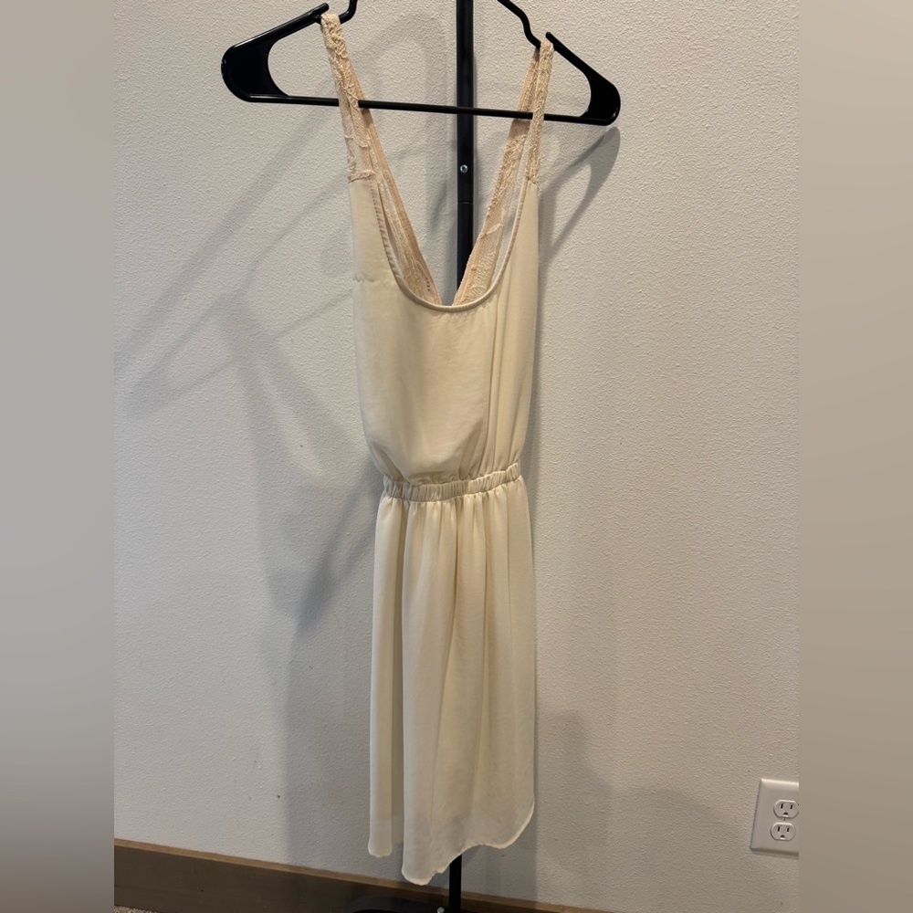 Lush Cream Sleeveless Dress